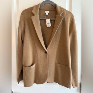 J. Crew Tan Women's Sweater Blazer